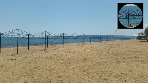В окупованому Криму пляжі досі не готові до сезону