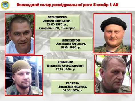 Розвідка ідентифікувала російських розвідників, що воюють на Донбасі (СПИСОК)