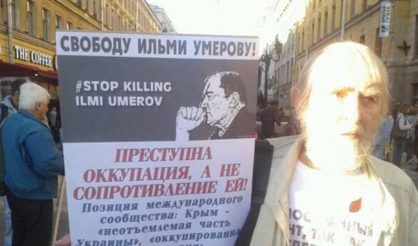 У Петербурзі затримали учасника пікету на підтримку Умерова
