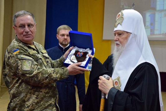 Патріарх Філарет відвідав з візитом Національну академію Сухопутних військ