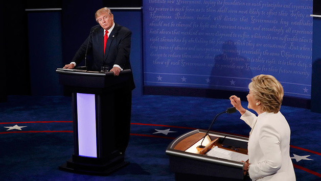 Останні дебати між Клінтон і Трампом. Фотогалерея