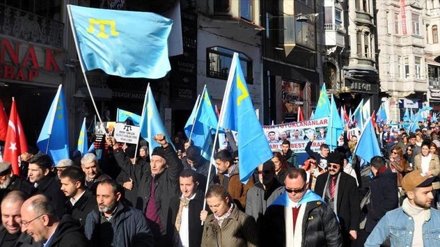 У Стамбулі відбулася акція із засудженням дій окупаційної Росії в Криму