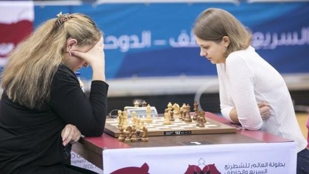Українка  впевнено лідирує на чемпіонаті світу зі швидких шахів