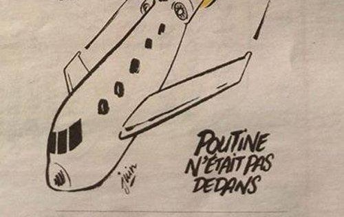 В Кремлі відреагували на карикатуру Charlie Hebdo на катастрофу Ту-154