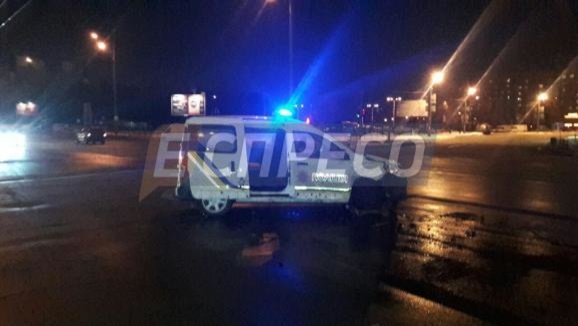 У Києві розбили чергове поліцейське авто