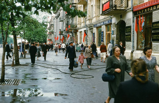 Київ, 1954 рік. Вулиця Червоноармійська (нині Велика Васильківська)