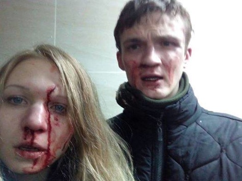 В Києві побили Віту Заверуху, яку підозрюють в подвійному вбивстві