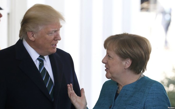 Трамп приймає Меркель у Білому домі
