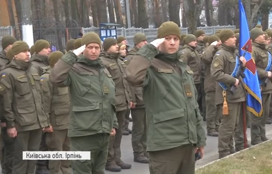 Урочистим маршем пройшла бригада Нацгвардії трьома містами Київщини