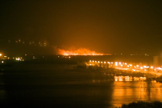 На околиці Києва сталася масштабна пожежа