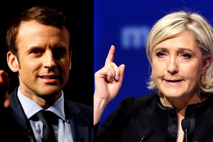 Макрон та Ле Пен розділили Францію навпіл 