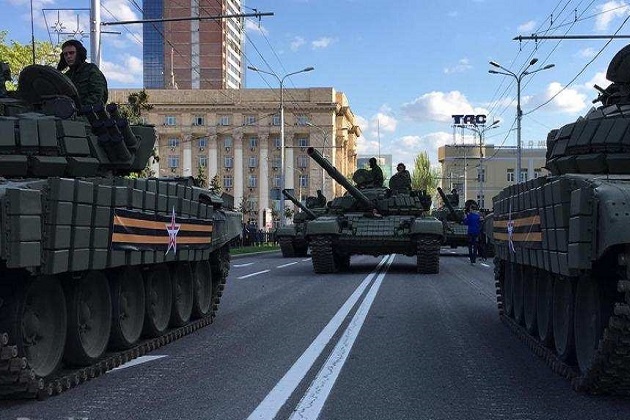 В Донецьку бойовики провели репетицію «параду перемоги»