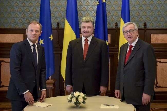 Саміт Україна - ЄС: прес-конференція Порошенка, Туска і Юнкера 