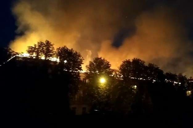 Рятувальники локалізували пожежу в Харківському апеляційному адмінсуді