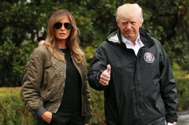Трамп з дружиною прибули в Техас, постраждалий від урагану «Харві»