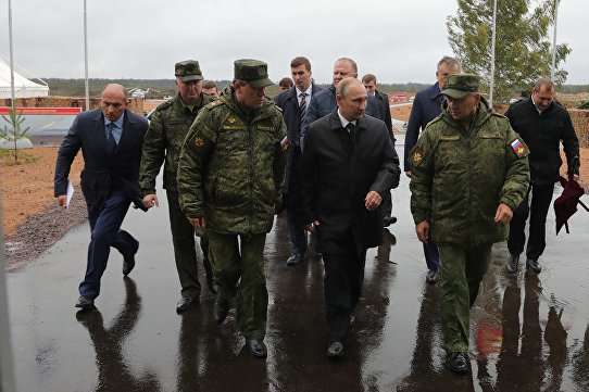 Путін прибув на російсько-білоруські військові навчання «Захід-2017» 