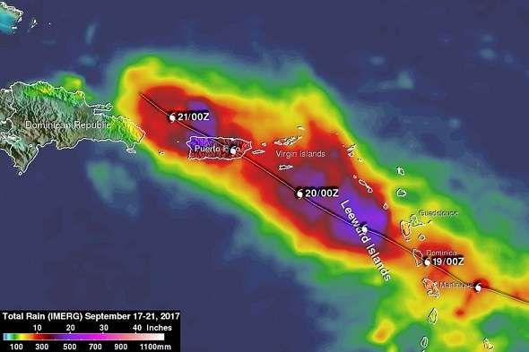 Ураган «Марія» з новою силою рухається у бік Багамських островів