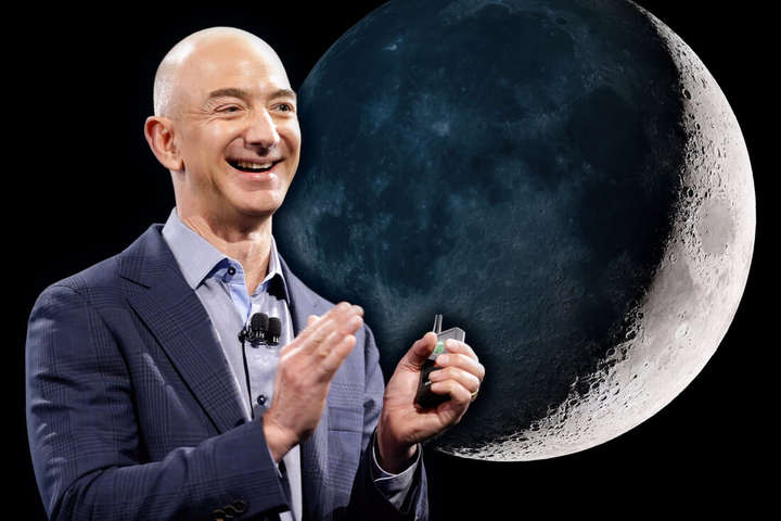 По-иному не выживем: руководитель Amazon собрался колонизировать Луну