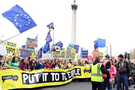 У Лондоні відбувається масова демонстрація противників Brexit
