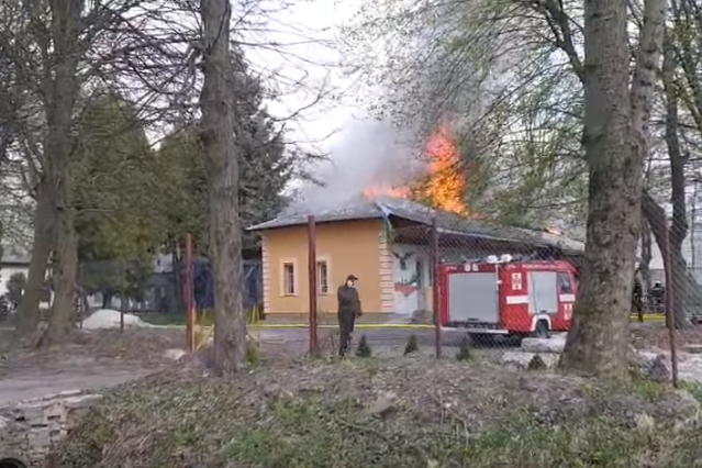 У Львові загорівся Центр реабілітації учасників АТО (фото, відео)