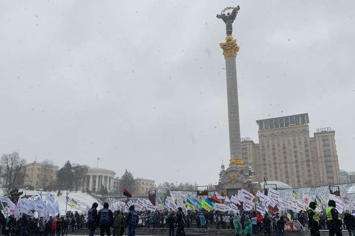 «ФОПівський майдан»: підприємці відновили масштабну акцію протесту в Києві (фото)
