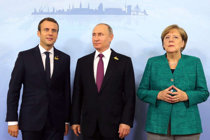 Путін, Меркель і Макрон без Зеленського обговорили Донбас
