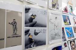 У Києві відкрилась виставка карикатур «Русскій воєнний корабль, іді на…» (фото)