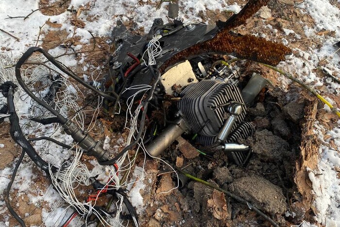 Київ: поліція показала уламки ворожого дрона