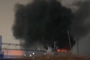 У Москві загорілась електропідстанція (відео)