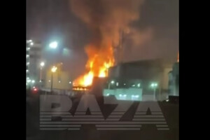 У Росії спалахнула пожежа на терміналі Морського торговельного порту