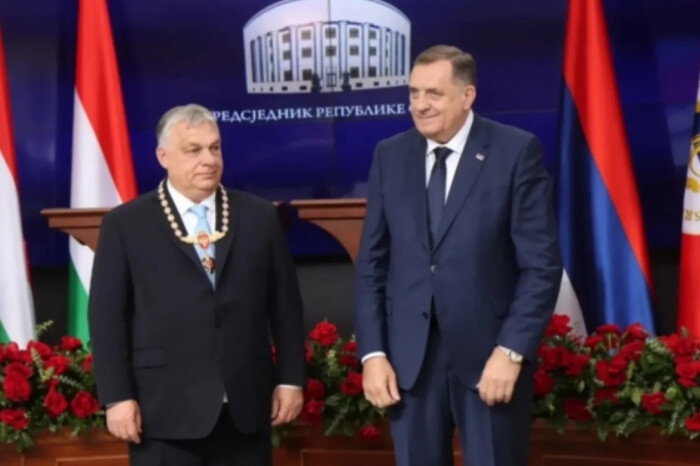 Лідер боснійських сербів нагородив Орбана орденом. Раніше такий отримав Путін