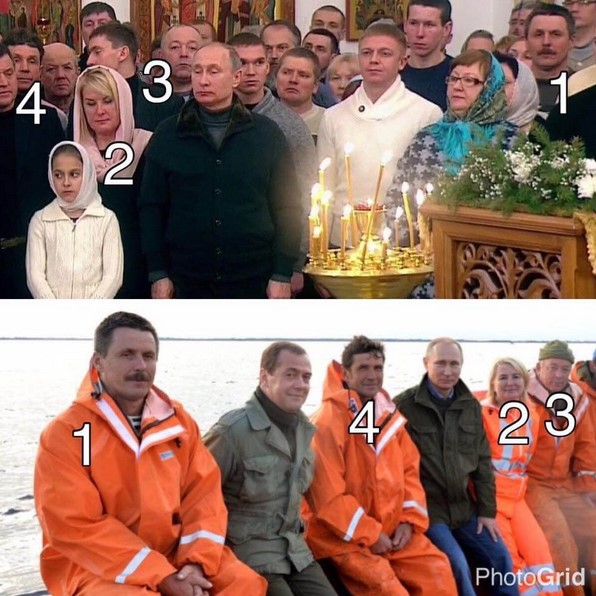 В ролі «випадкових росіян» на зустрічах з Володимиром Путіним виступають одні і ті самі люди, ймовірно із його охорони