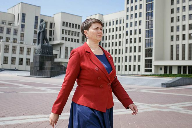 Тетяна Короткевич після президентських виборів безуспішно балотувалась до місцевих рад. Фото: belaruspartisan.by
