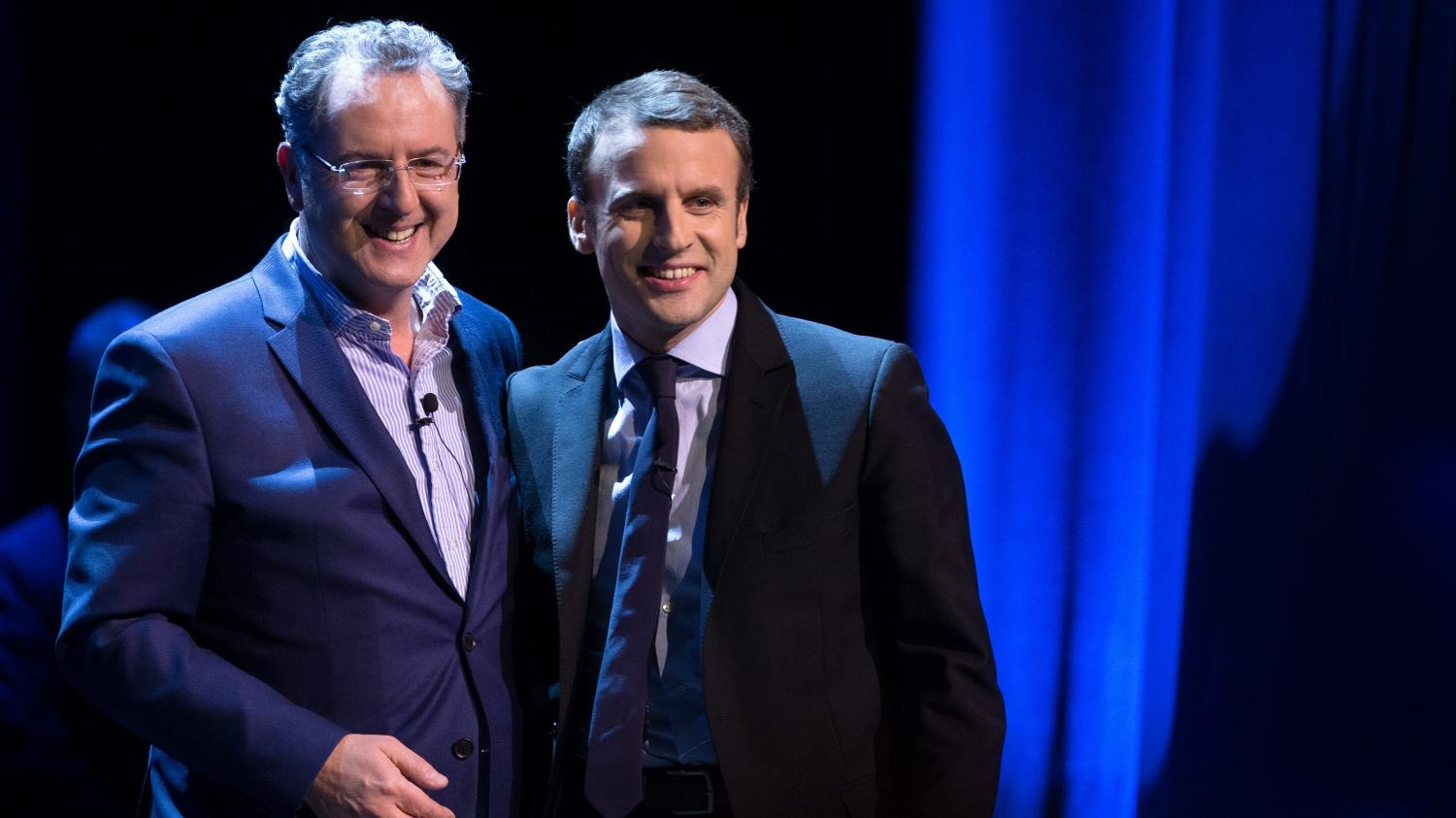 Макрон та близький до нього міністр регіонального розвитку Рішар Ферран (фото: Franceinfo)