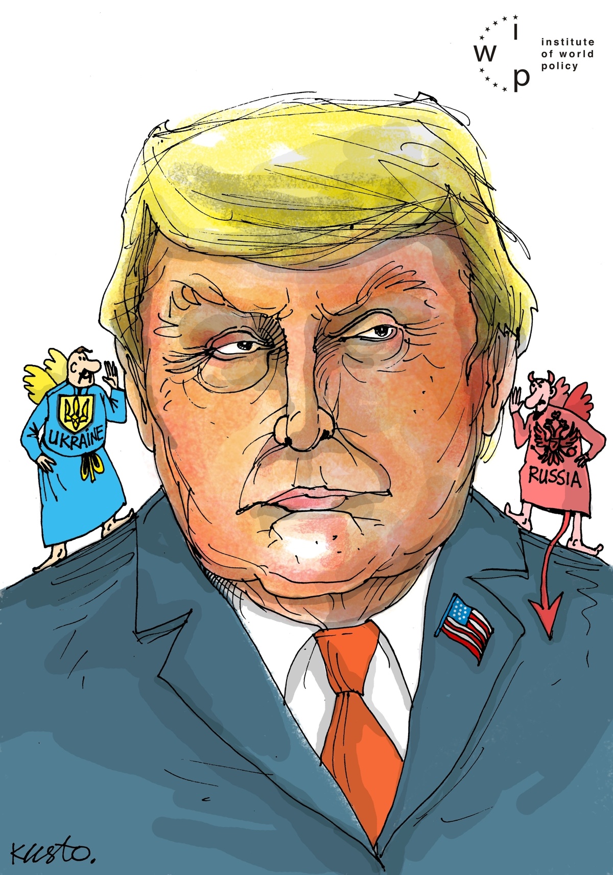 Дональд Трамп. Карикатура