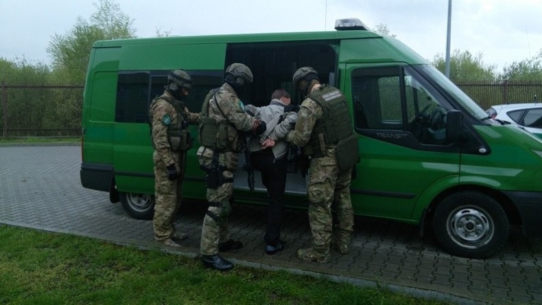 28 квітня польські прикордонники заарештували Фішера на кордоні з Україною. Фото: strazgraniczna.pl