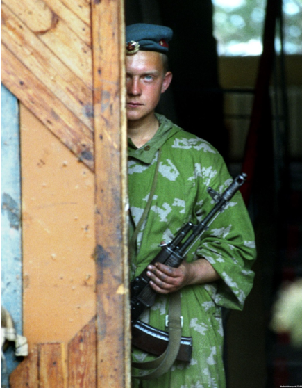 Російський десантник в Абхазії. Фото з сайту ekhokavkaza.com (проект Радіо Свобода).