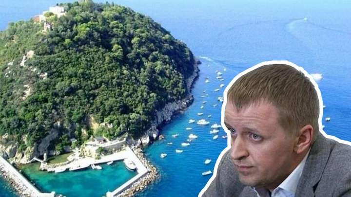 Показово, що нещодавно з’явилася інформація щодо купівлі сином Богуслаєва острова в Італії за кругленьку суму. Фото: suspilne.media