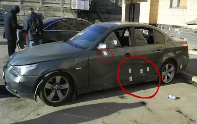 розстріляна BMW