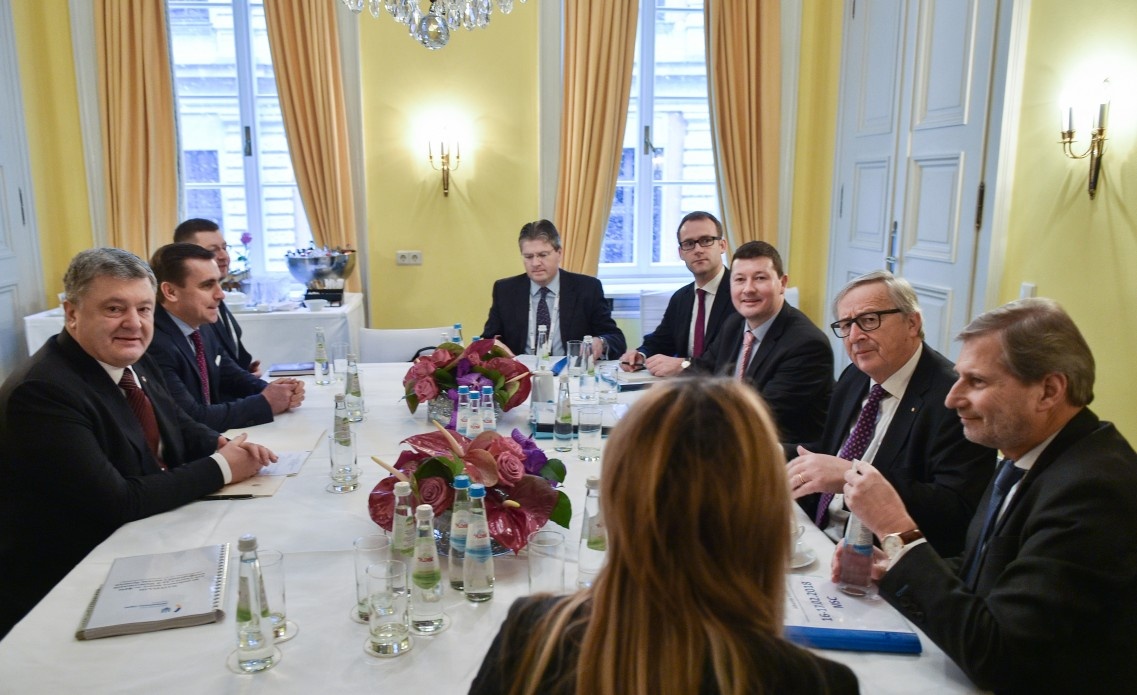 Порошенко обговорив з президентом Європейської комісії Юнкером перспективи виділення Україні чергової макрофінансової допомоги, а також шляхи реалізації ініціативи «Східне партнерство»