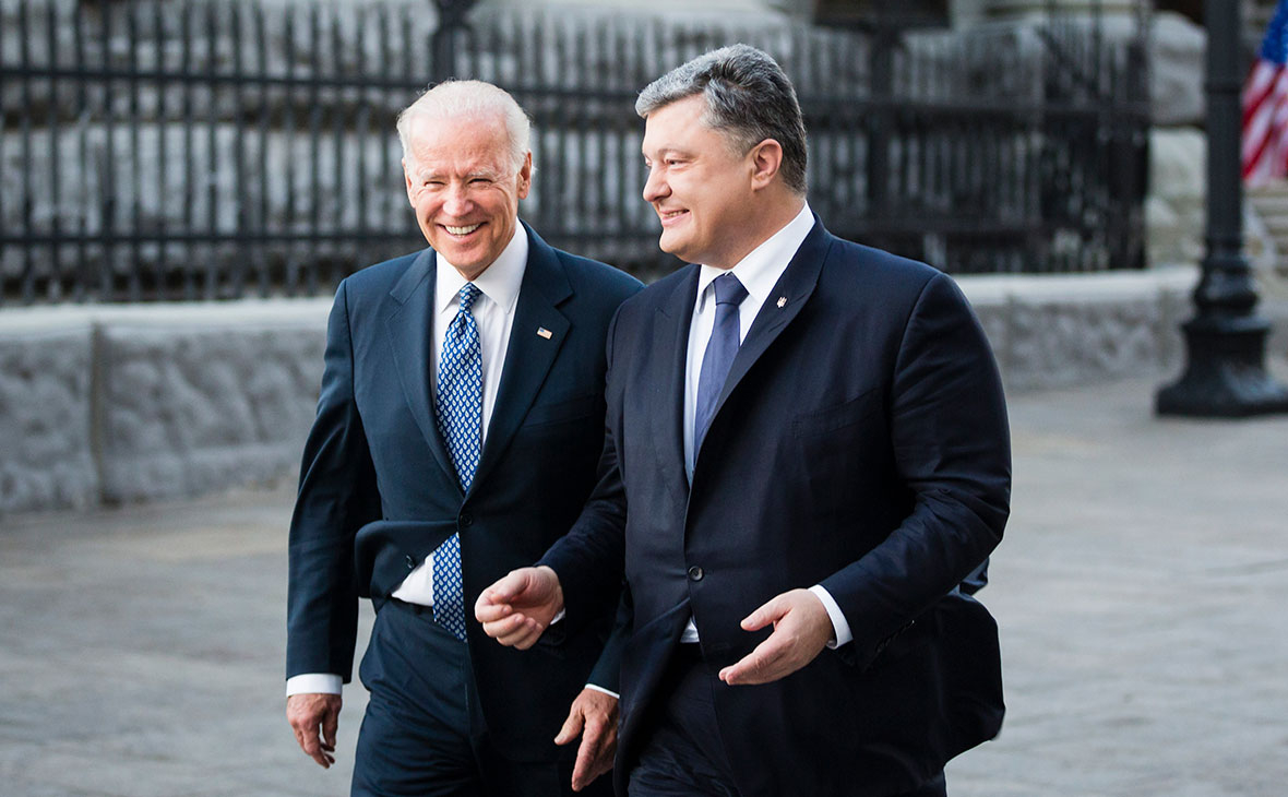 Джо Байден і Петро Порошенко. Фото: AP