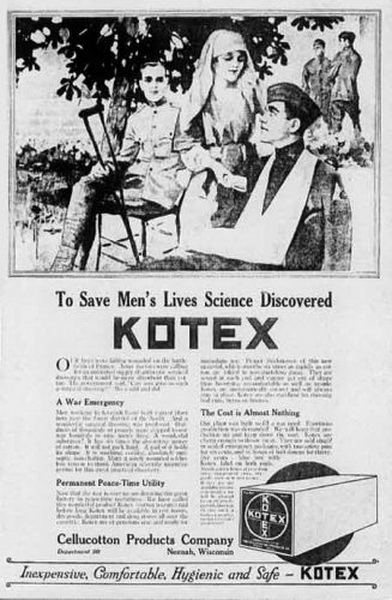 Kotex. Известный бренд товаров для женской гигиены изначально был военно-медицинским. Во время Первой мировой под ним выпускались марлевые тампоны для военных госпиталей. Но медсестры быстро сообразили, как еще их можно использовать, так что уже в 1920 году Kotex стал первым потребительским товаром американской компании Kimberly-Clark.