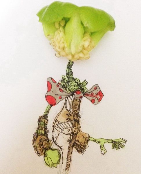 Картины, сделанные вокруг овощей и фруктов (фото 11)