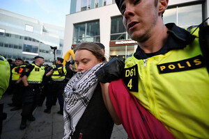 Грета Тунберг узяла участь у мітингу біля Мальме-Арени, де цьогоріч проходить фінал Євробачення