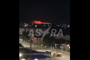 У районі аеродрому у Єйську спалахнула пожежа