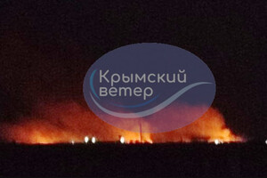 У селі Вітине Сакського району спалахнула пожежа
