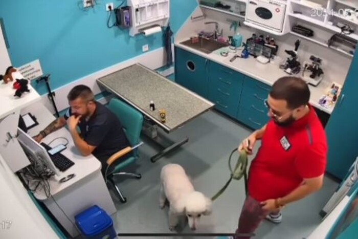 Відвідувач клініки вилаяв ветеринара-воїна, бо він через протези не підійшов до собаки