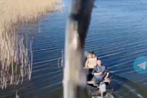 Російський безпілотник після зіткнення з рибою на мить втратив керування