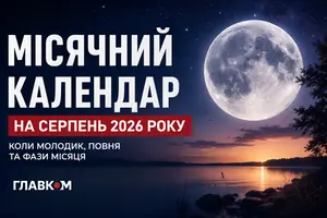 Місячний календар на серпень 2026