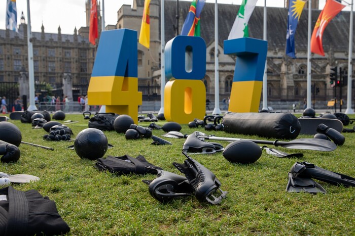 У Лондоні з'явилась інсталяція, присвячена вбитим Росією українським спортсменам